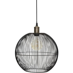 Atmosphera - Suspension Noa métal noir D34cm créateur d'intérieur