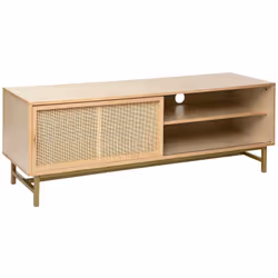 Meuble TV Rayo 1 porte beige - ATMOSPHERA