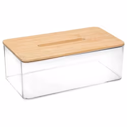 Boîte à Mouchoirs Déco Selena 25cm Transparent