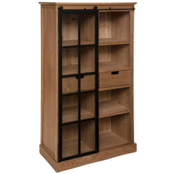 Bibliothèque Danik bois naturel 80x150cm Atmosphera créateur d'intérieur