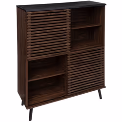 Votre intérieur manque de rangement ? Découvrez la bibliothèque 2 portes "Asmar" Atmosphera : aussi pratique que sophistiquée ...