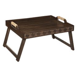 Plateau sur Pied en Bois  Namaste  45cm Marron