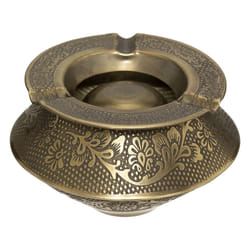 Cendrier Rond en Métal  Oasis  12cm Or