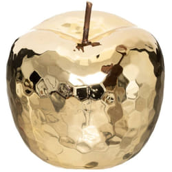 Pomme déco céramique doré D18cm Atmosphera créateur d'intérieur