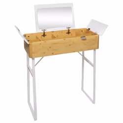 Coiffeuse Bambou Levia Blanc - FIVE