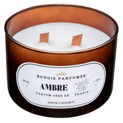 Bougie Parfumée en Verre Snow 470g Ambre