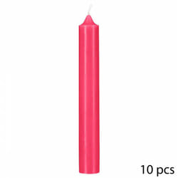 Atmosphera - 10 bougies baton olia H16CM diam 2.1CM rose clair