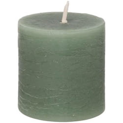 Lot de 4 bougies rustiques 60g vert eucalyptus - Atmosphera créateur d'intérieur
