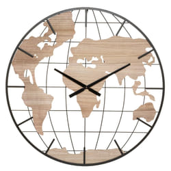 Horloge Métal / MDF Monde JAY D90