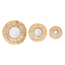 Miroir Raphia Alba x 3
