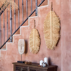 Déco Mur Raphia Oasis x 2