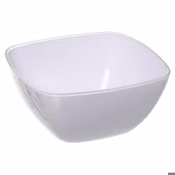 Saladier Carré Réutilisable Square 24cm Blanc