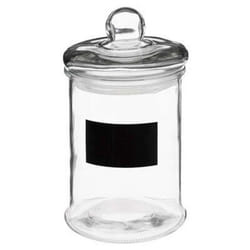 Bocal en Verre Ardoise 12L Transparent