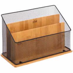 Organiseur de Bureau Bambou Noir - FIVE