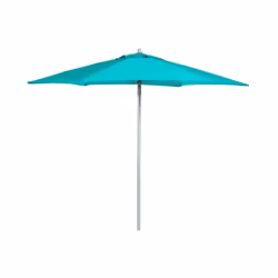 Parasol droit. Traité déperlant. Ouverture bouton poussoir. Cheminée d'aération pour faciliter la circulation de l'air. Compa ...