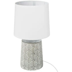 Atmosphera - Lampe Cyril céramique gris H36cm créateur d'intérieur