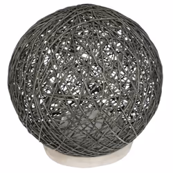 Lampe à Poser Papier  Boule  20cm Gris