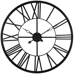 Pendule métal vintage noir D96