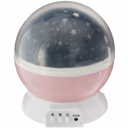 Idéale pour les enfants qui ont la tête dans les étoiles, cette veilleuse projecteur rotative Atmosphera for kids diffuse une ...