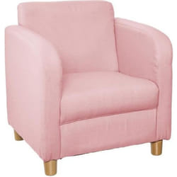 Fauteuil pour enfant chic - ATMOSPHERA - Vieux rose - Bois et tissu - L41xl34xH43 cm