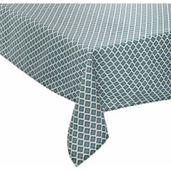 Atmosphera - Nappe anti-tache Tikal bleu 140x240cm créateur d'intérieur