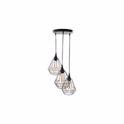 Apportez une touche contemporaine et raffinée à votre intérieur avec la suspension filaire "Kaore" Noir de la marque Atmosphe ...