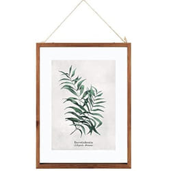 Cadre photo décoratif - Atmosphera - Modèles assortis - Toile naturelle - 38 x 48 cm - Multicolore