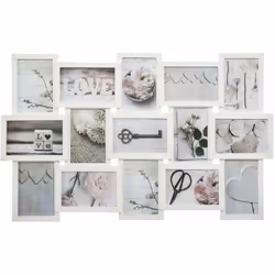Cadres photo, collage, 15 éléments, vieilli, couleur blanche, Atmosphera est un produit idéal pour les personnes qui apprécie ...