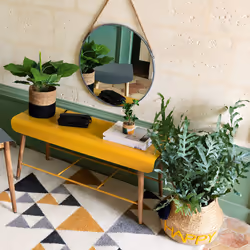 Miroir Rond à Corde en Métal