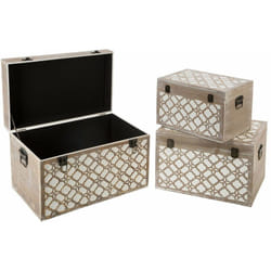 Atmosphera - Set de 3 malles Eté L40 49 59cm créateur d'intérieur