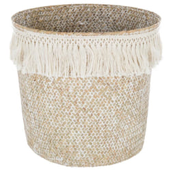 Panier Roseau Frange Été