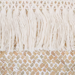 Panier Roseau Frange Été