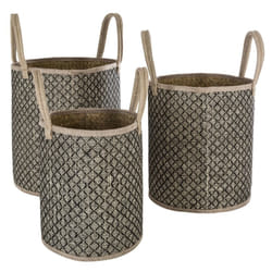 Panier Osier Anse Nomade x 3