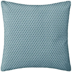 Atmosphera - Coussin motifs Otto bleu canard 38x38cm créateur d'intérieur