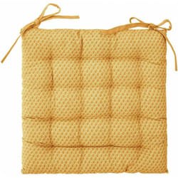 Galette de chaise Otto - 38 x 38 cm - Jaune - Livraison gratuite