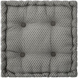 Coussin de sol carré en coton à motif Otto