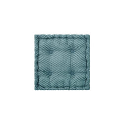 Coussin de sol Otto bleu canard 40x40cm Atmosphera créateur d'intérieur