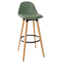 Atmosphera - Chaise de bar Maxon vert kaki créateur d'intérieur