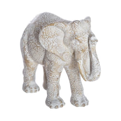 Éléphant Blanc Résine Hauteur 15