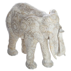 Éléphant Blanc Résine Hauteur 22