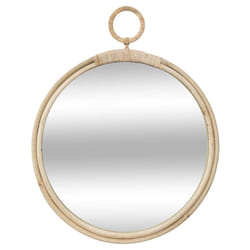 Miroir Rotin Rond Diamètre 38