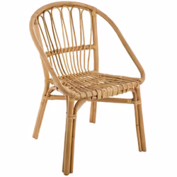 Description générale Ce fauteuil en rotin de la marque Atmosphera, modèle 'Bohemian Dream', allie design bohème et confort. S ...