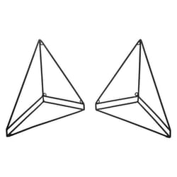 Lot de 2 équerres en métal filaire Noir - FIVE - Contemporain - Design - 19 x 123 x 18 cm