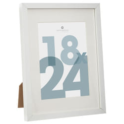 Cadre Photo en Verre  Manu  18x24cm Blanc