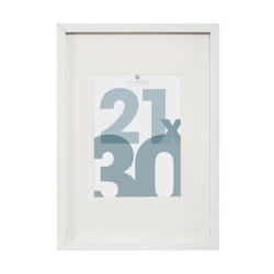 Cadre Photo en Verre  Manu  21x30cm Blanc