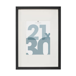 Cadre Photo en Verre  Manu  21x30cm Noir