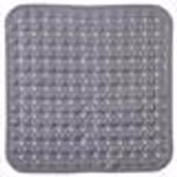 Tapis anti-dérapant - FIVE - 54x54cm - Gris - PVC - Ventouses