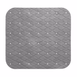 Tapis anti-dérapant - FIVE - 50x50cm - Gris - PVC - Ventouses