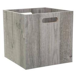 Boite de rangement 31x31 cm - Bois gris