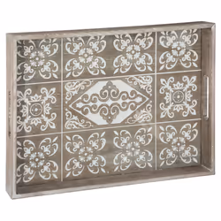Plateau Bois TOP Verre Été